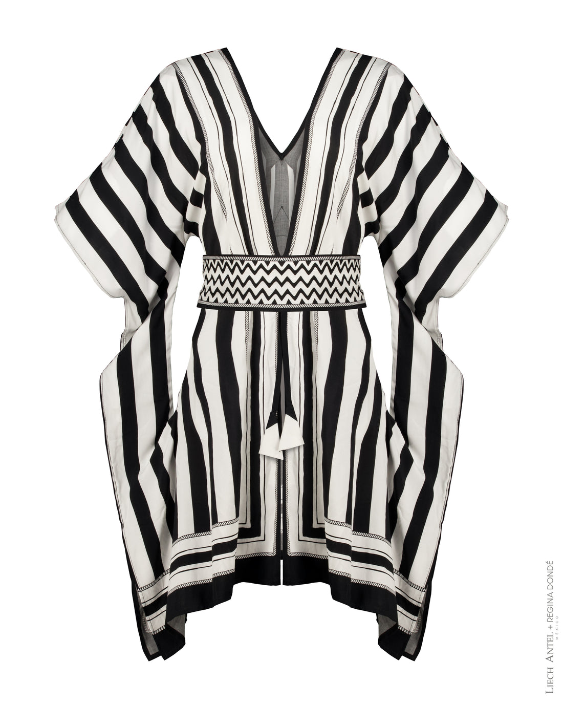 KIMONO CORTO PRINT RAYAS